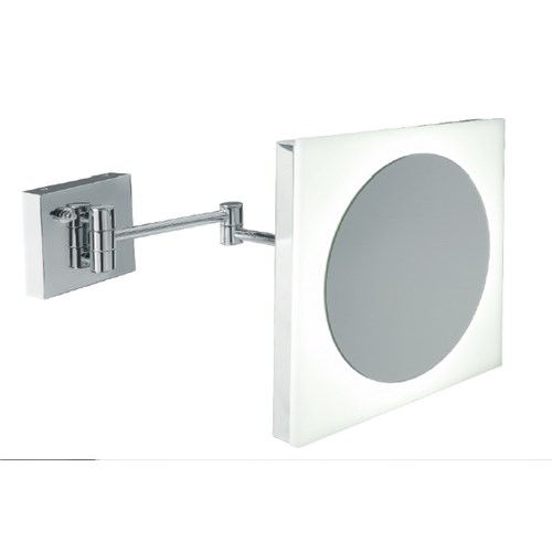 Specchio ingranditore 2x con illuminazione a LED