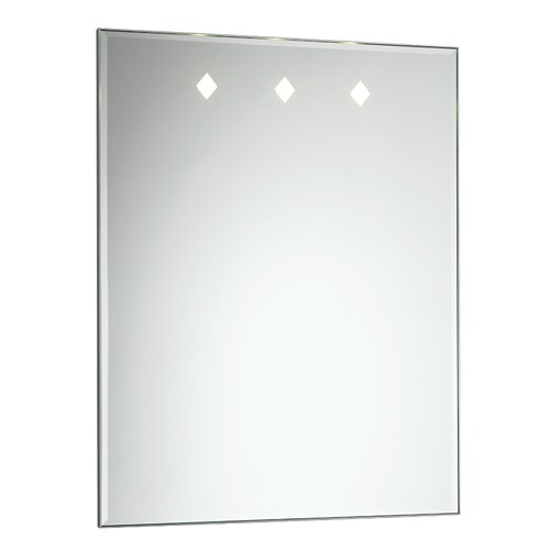 Specchio molato retroilluminato con spot LED