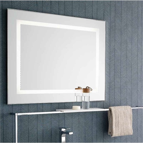 Specchio con led perimetrale e sabbiatura