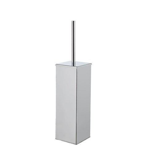 1216QUADRATOI Porta scopino inox 304 da appoggio o a muro 