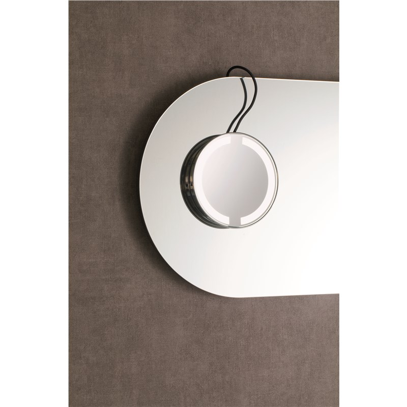 Specchio ingranditore calamitato con illuminazione LED