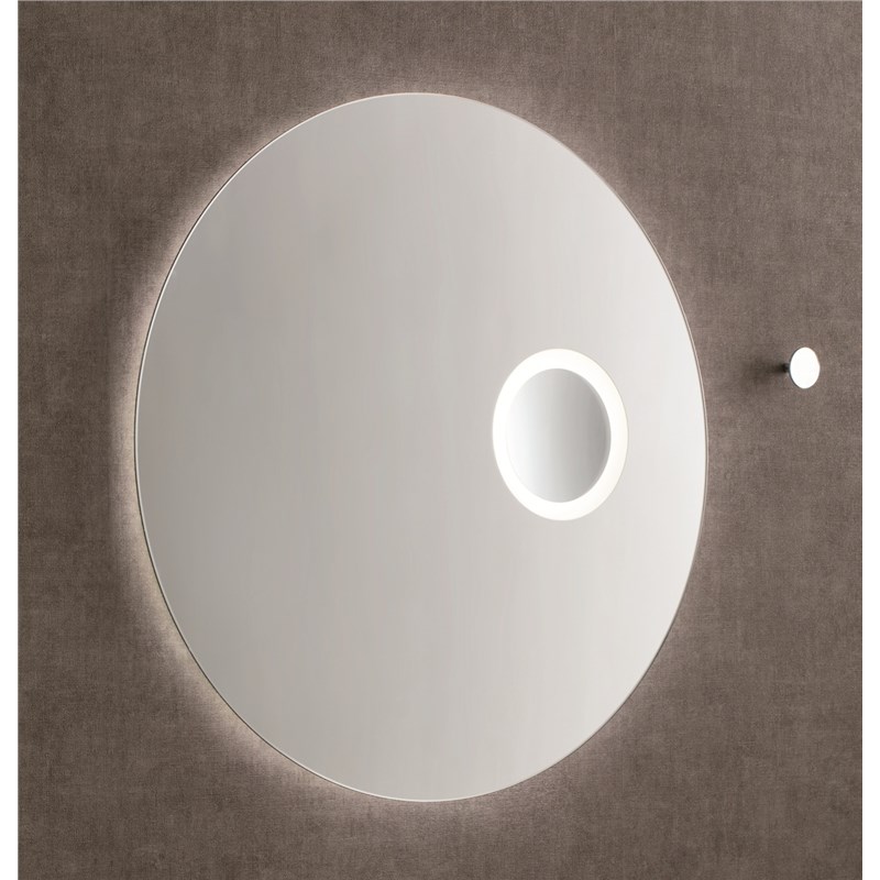 Specchio filo lucido con ingranditore 3x illuminazione LED