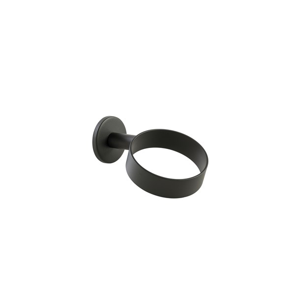 Porta piastra per capelli in ottone - Nero opaco