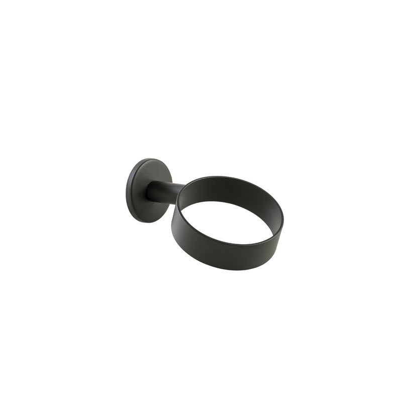 Porta piastra per capelli in ottone - Nero opaco