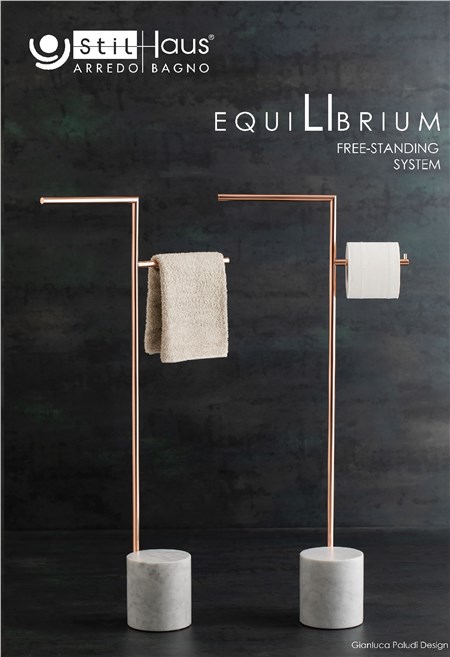 Piantana Equilibrium, l'accessorio ideale per bagni al top